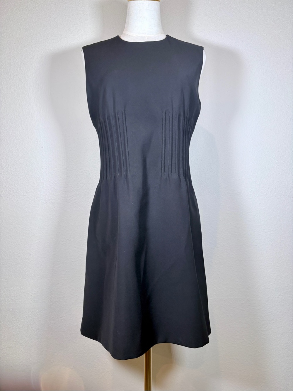 Louis Vuitton Black Sleeveless Dress with Boning Size 38 (6)
